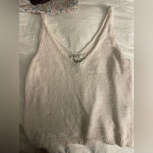Cream Knit Tank